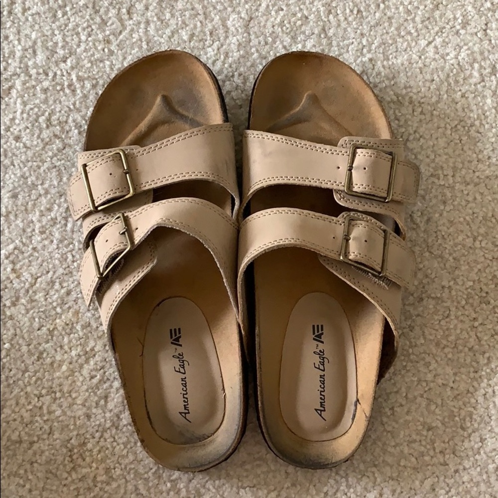 American Eagle birkins looking Sandals